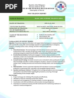 Post Activity Report (Basic Life Support Training 2024)