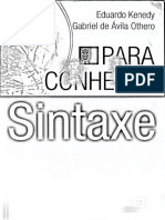 KENEDY, OTHERO para Conhecer - Sintaxe - Editora - 240624 - 182447