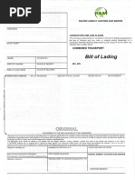 Pacific Agency Aviation and Marine - Bill of Lading