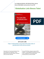 The Dark Side of Globalisation Leila Simona Talani Download PDF