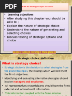 Strategic Management Chapter 4