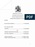 Chilima Anor V Mutharika Ors (Constitutional Reference 1 of 2019) 2020 MWHC 1 (12 February 2020)