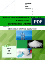 Lembar Kegiatan Peserta Didik (LKPD) Ikatan Kimia Berorientasi Literasi Sains