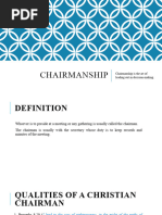 Chairmanship