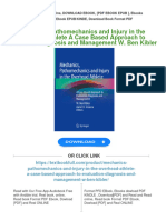 Mechanics Pathomechanics and Injury in The Overhead Athlete A Case Based Approach To Evaluation Diagnosis and Management W. Ben Kibler Download PDF