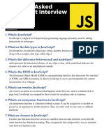 100 Most Asked JavaScript Interview