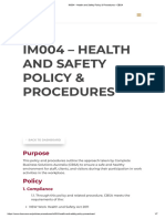 IM004 - Health and Safety Policy & Procedures - CBSA