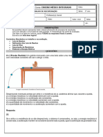 Trabalho de Recuperacao de Fisica 3o Ano