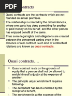 Quasi Contracts