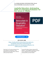 Innovation in Hospitality Education: Anticipating The Educational Needs of A Changing Profession 1st Edition Jeroen A. Oskam