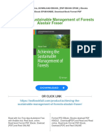 Achieving The Sustainable Management of Forests Alastair Fraser Download PDF