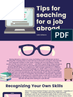 Tips For Seaching For A Job Abroad.: Julia Zaitseva