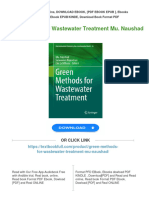 Green Methods For Wastewater Treatment Mu. Naushad Download PDF