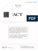 ACT June 2016 Form 72F