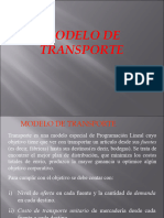 TRANSPORTE (Investigación Operativa)