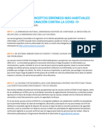 Mitos y Conceptos Erroneos Habituales de Vacunación Covid-19