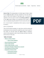 Union of Sets - Formula, Examples & Venn Diagrams For Union of S