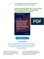 Hermeneutics of Human Animal Relations in The Wake of Rewilding The Ethical Guide To Ecological Discomforts Mateusz Tokarski Download PDF