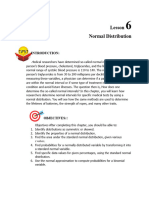 Lesson 6 - Normal Distribution 1