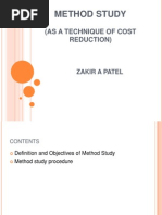 Method Study As A Technique of Cost Reduction