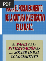 Cultura Investigativa en La U.P.T.C.