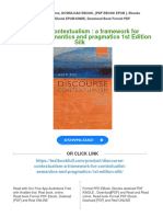 Instant Download Discourse Contextualism: A Framework For Contextualist Semantics and Pragmatics 1st Edition Silk PDF All Chapter