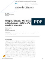 Shapin, Steven, The Scientific Life - A Moral History of A Late Modern Vocation