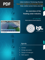 Floating Solar PPT IIT Rorkee