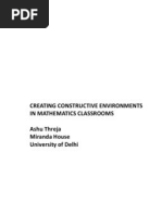 Ashu Threja: Creating Constructive Environments in Mathematics Classrooms