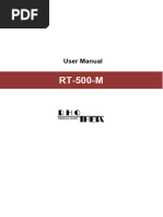 User Manual RT-500-M For RT-8553-200 8 9 MB PDF A Geringere Bildqualität Valid RT-500-M Systems Rev 4.16 and Higher