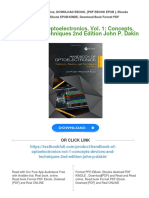 (PDF Download) Handbook of Optoelectronics, Vol. 1: Concepts, Devices, and Techniques 2nd Edition John P. Dakin Fulll Chapter