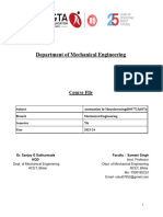 Course Work File Automation in Manufacturing