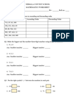 STD 3 Maths Worksheet