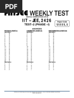 Lot-A-Answer Key-Weekly Test-2-Sankalp2426-22-07-2024