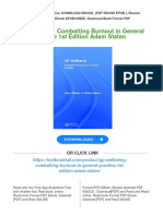 (PDF Download) GP Wellbeing: Combatting Burnout in General Practice 1st Edition Adam Staten Fulll Chapter