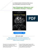 (PDF Download) Internet of Things Challenges Advances and Applications 1st Edition Qusay F. Hassan Fulll Chapter