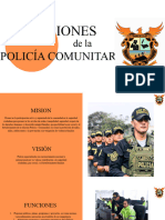 Funciones de La Policía Comunitaria