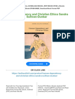 Full Download Human Dependency and Christian Ethics Sandra Sullivan-Dunbar PDF