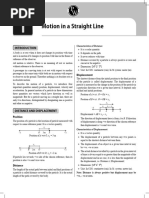 Motion in A Straight Line: Displacement