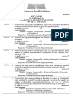 Supliment La Proiectul ORDINII de ZI A Ședinței În Plen Din 25 Iulie 2024