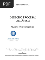 Derecho Procesal Orgánico