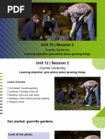 Unit 12 - Session 2: Guerilla Gardening