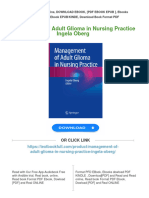 Get Management of Adult Glioma in Nursing Practice Ingela Oberg Free All Chapters