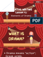 Creative Writing Lesson 1 Elements of Drama