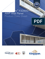 Kingspan Quadcore ksd600 900 1000 Awp Wall Panel Data Sheet en Meatca