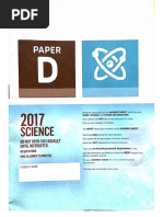 Science D 2017 Questions