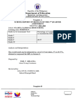 2nd Quarter Test Results SCIENCE 9 FTANDAMON