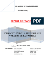 Expose de Francais