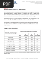 General Tolerances ISO 2768