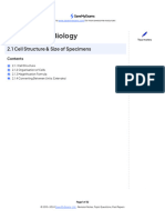 Cell Structure and Size Specimens